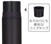Thermos Water Bottle Stainless Steel Slim Bottle Matte Black 350ml MTBK FFM-351