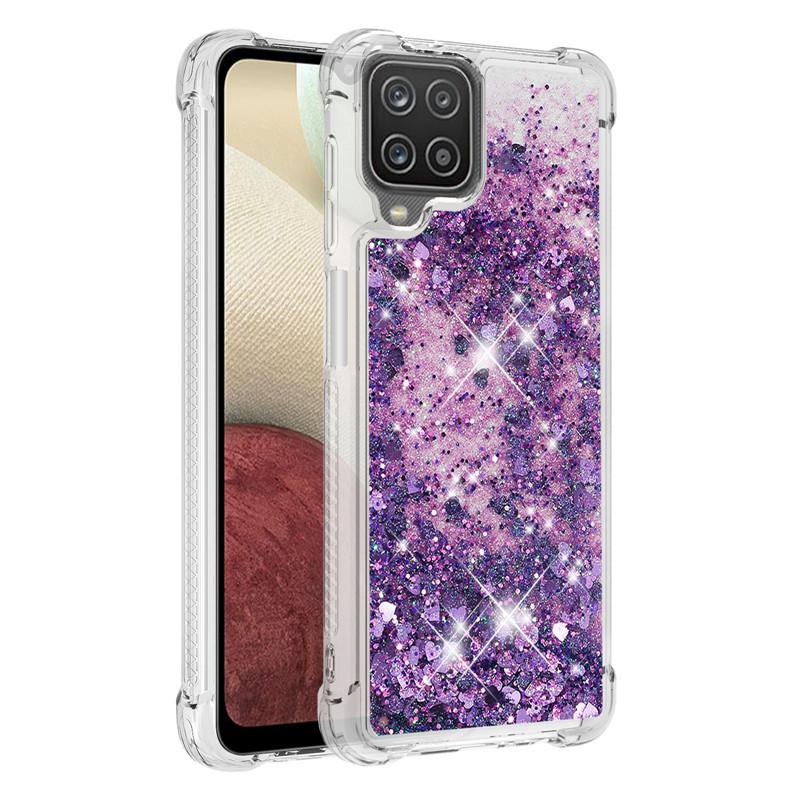 Для Samsung Galaxy A12 SM-A125F Чехол Quicksand Glitter Liquid Чехол для Samsung A12 A 12 Nacho A127F Чехлы для телефонов Защитный чехол