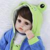 KEIUMI 48 см. Реалистичная, силиконовая кукла с мягкой игрушкой жирафом