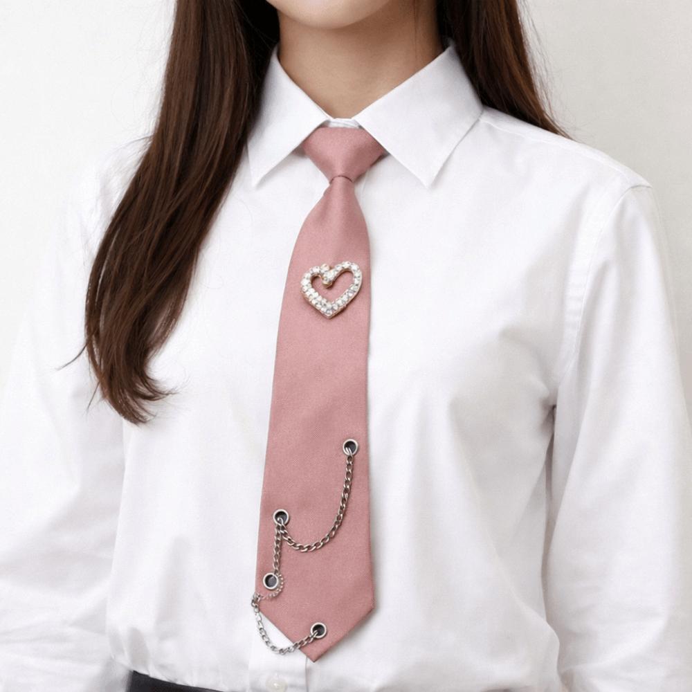 Корейский Стиль Длинный Галстук Кисточки Рубашечный Галстук Элегантный Галстук в Форме Сердца Мужской