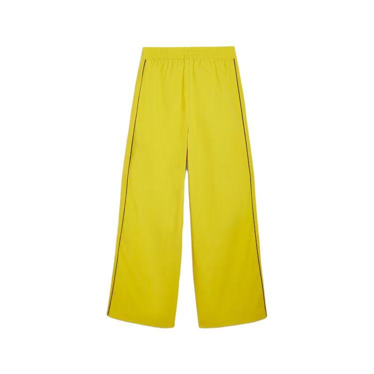 Puma T7 Play Loud T7 Серия Логотип Узор Эластичная талия Прямые Свободные Трикотажные Спортивные штаны Женские низ Желтый 626807-41