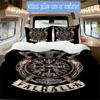 Vintage Viking emblem print Pattern Bedding,Quilt Set Quilt Cover Pillowcase Home Birthday Gift (1*duvet cover+2*pillowcase,without core)XSJT0917052