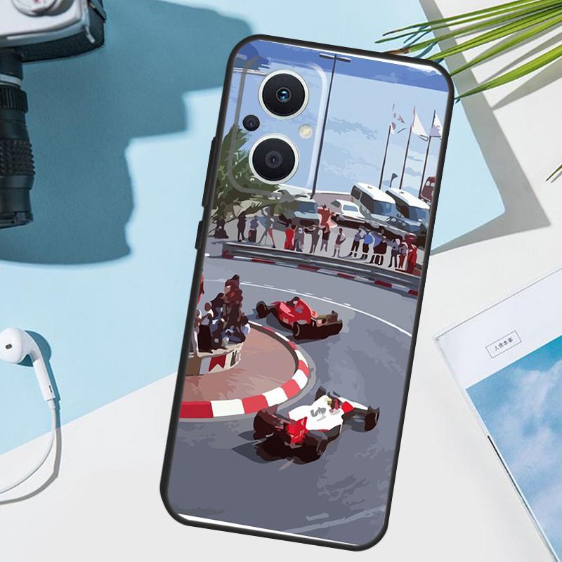 Чехол для телефона OPPO Reno 12F 12 13 11 F 8T 7 8 10 Pro OPPO Find X8 X6 Pro X3 X5 Lite с изображением Айртона Сенны F1