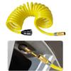 9.8ft/16ft Tire Inflation Hose Heavy Duty Air Compressor Hose Recoil Air Inflator Connector Replacement Inflator Hose