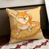 Cheeky Adorable Shiba inu Cushion Cover Reversible Soft Durable Pillow Cover Home  Car MultiScene Use for Daily Comfort