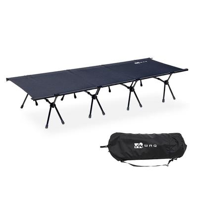 WAQ 2WAY WIDE COT 2WAY Wide Cot Cot Camping Cot Camping Bed Wide Folding Width 80cm 600D High-Low (ЧЕРНЫЙ - Лист)