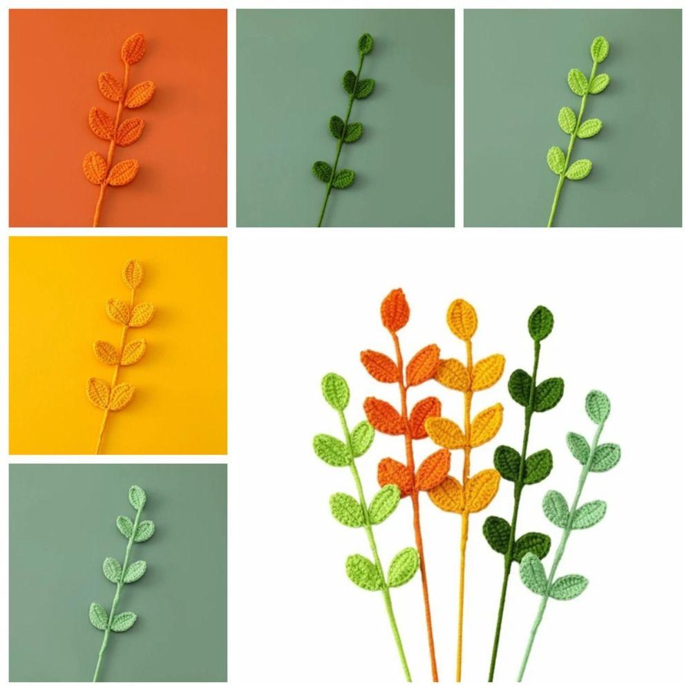 Ручная работа 3D Закладка в виде листа Вязаный лист Маркер для страниц книги Высококачественный зажим для книги в виде листа