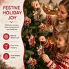 Unique Wooden Hanging Pendants 2D Flat Christmas Decorations Set Santa Claus Ornaments  Gift
