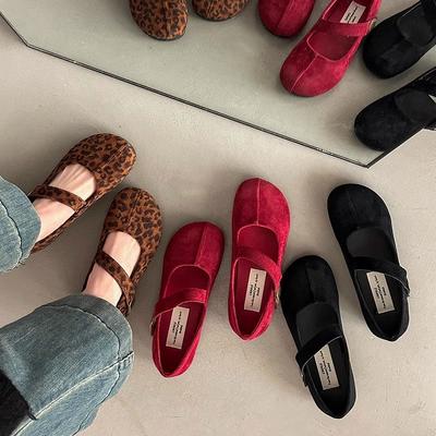 Модные женские туфли Мэри Джейн с леопардовым принтом, модные неглубокие туфли-слипоны, женские повседневные туфли на мягкой подошве, бабушкины балетки