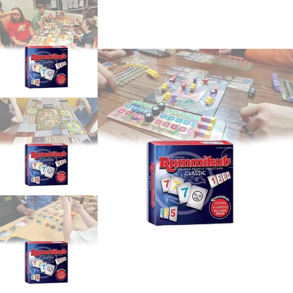 Classic Israeli Mahjong English Board Games Colorful Durable Plastic Tiles Set