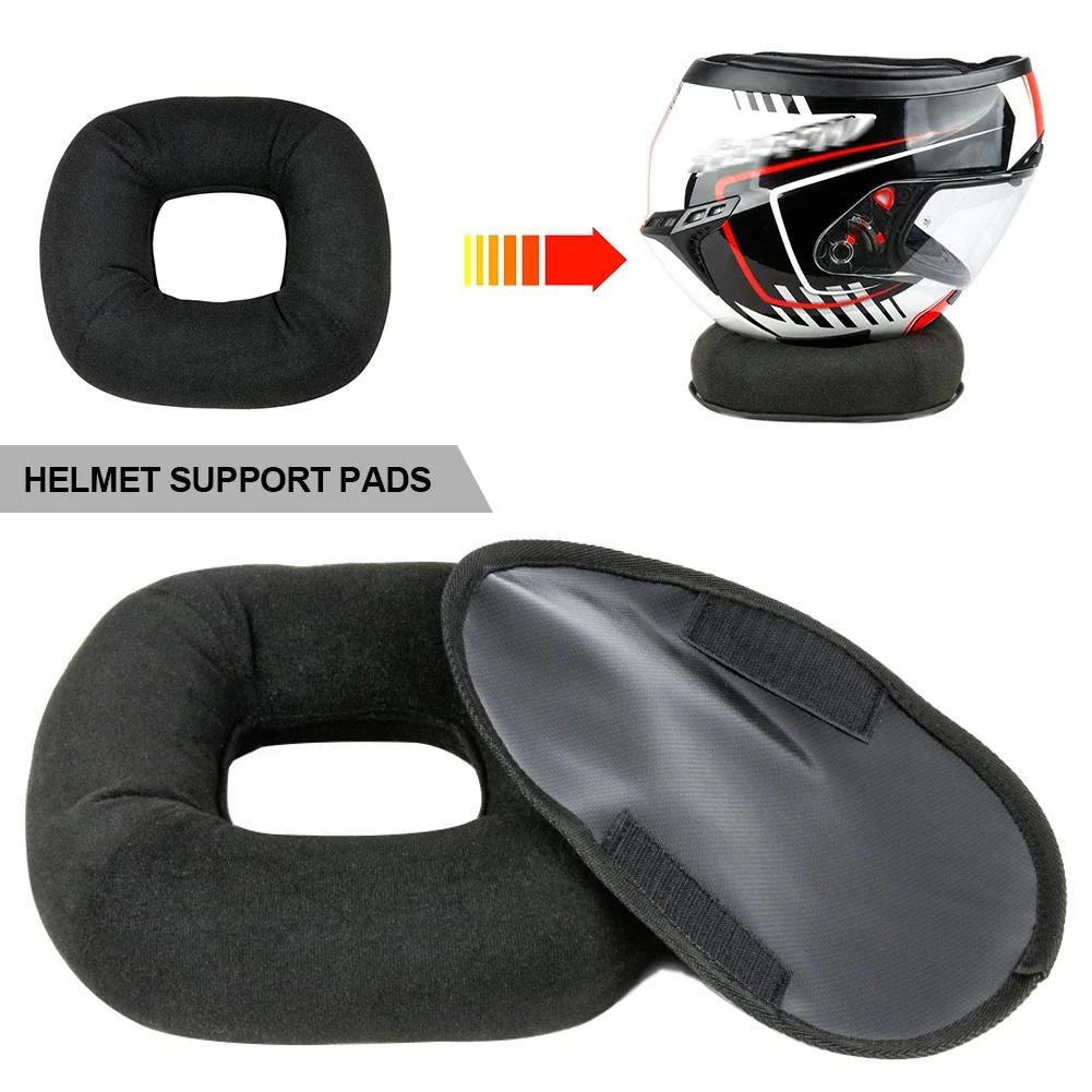 Motorcycle Helmet Stand Helmet Support Pentagon Square Doughnut Pad for Motorcycle Snowmobile Skateboarding Scooter Helmet