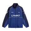 Спортивная куртка Li Ning серии Lifestyle с воротником-стойкой, логотипом, для пар, унисекс, AJDW085-3