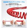 Alvin's Cables Lock 3.5mm TRS to 3.5mm TRS Audio Cable for Sennheiser/Deity TC-1 Right Angle Coiled Cable, 18cm