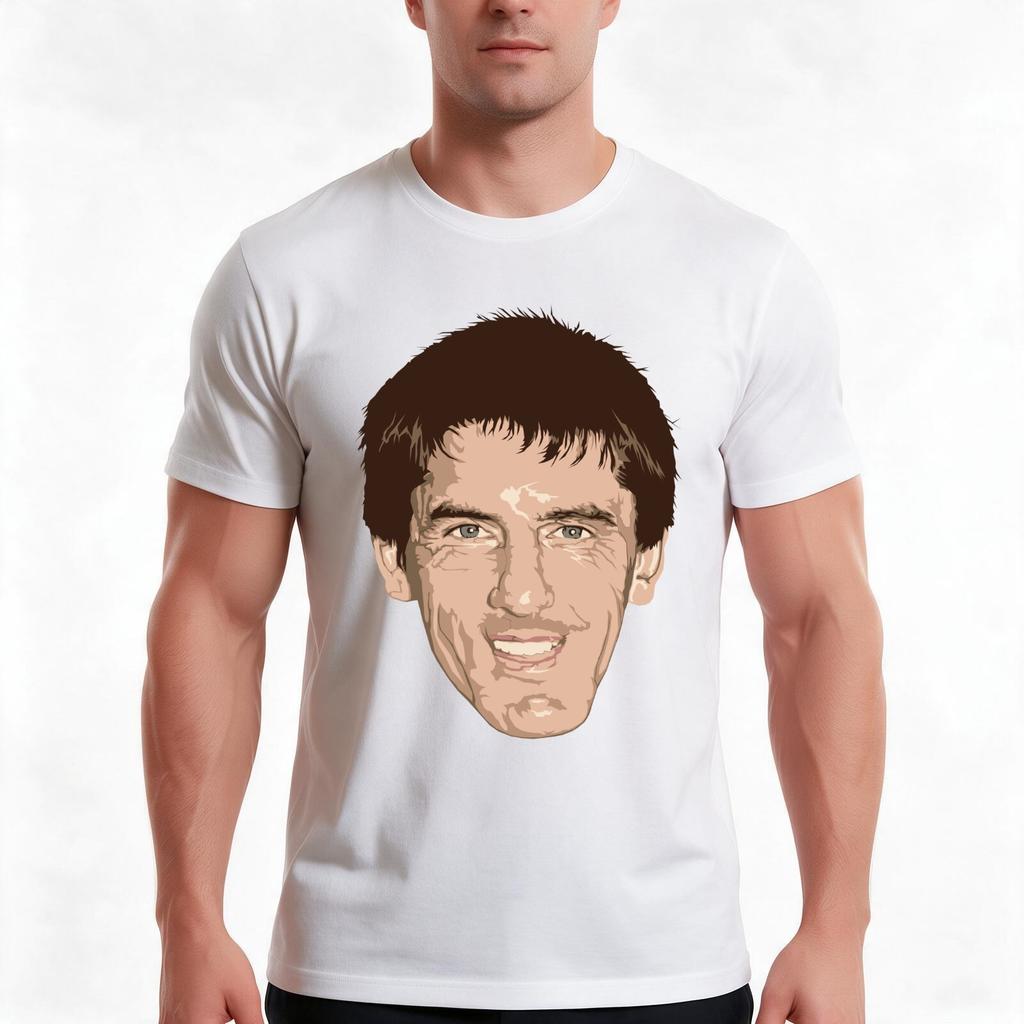Peter Beardsley TShirt Summer Casual Cotton Tee Oversized Streetwear Tops Vintage Graphic Print Loose Fit Short Sleeve