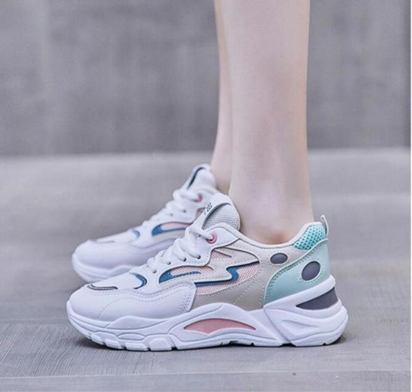 Массивные кроссовки, увеличивающие рост, женская обувь на платформе, новые модные спортивные женские кроссовки с дышащей сеткой, повседневные кроссовки