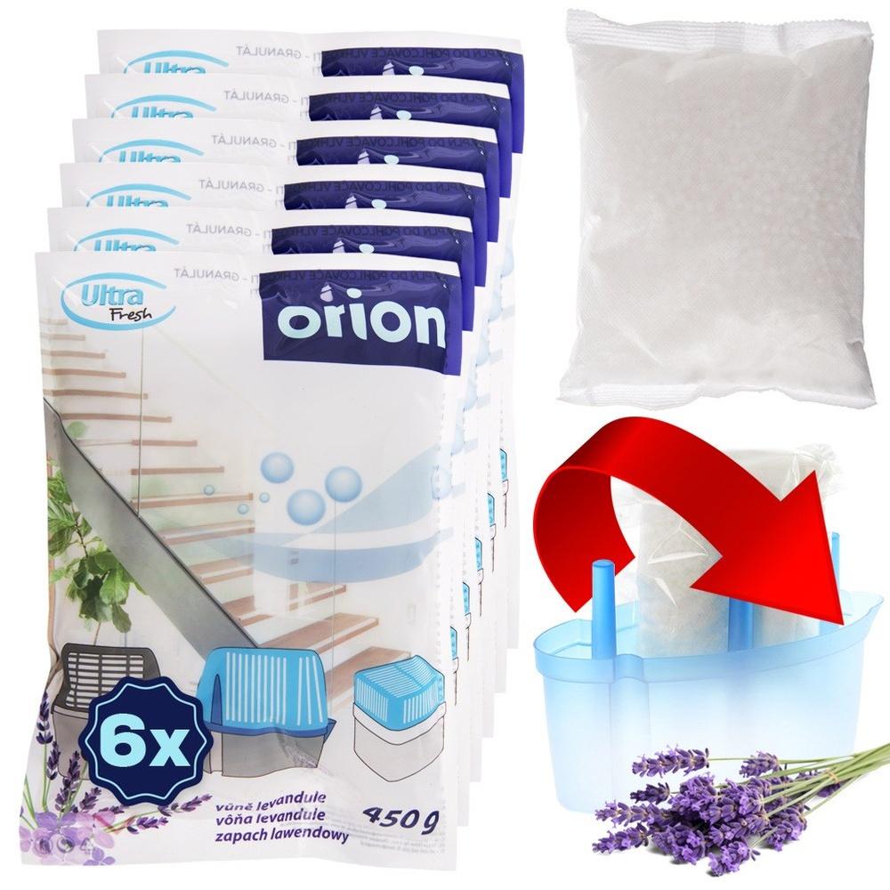 Moisture absorber insert, lavender granules, ULTRA FRESH, 450 g, 6 pcs.