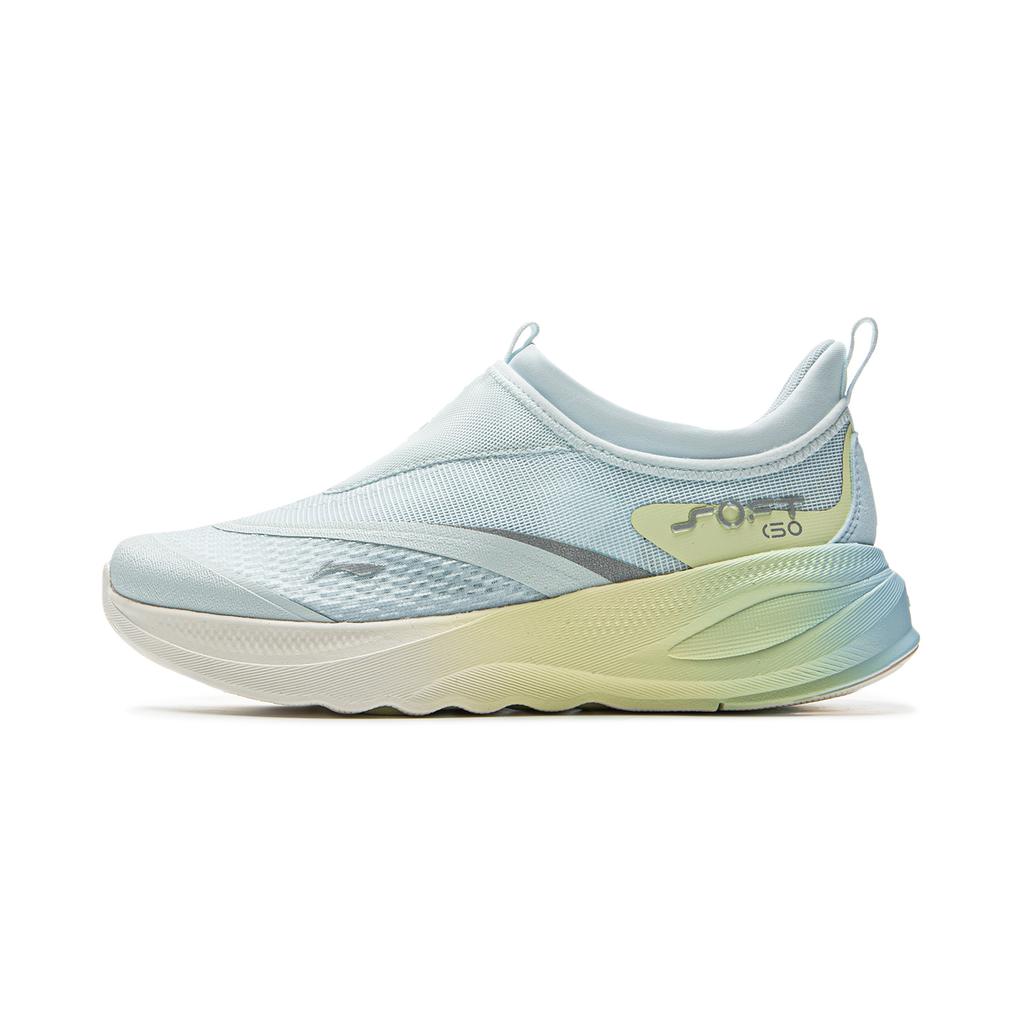 Li-Ning Soft Go 2 Trendy Versatile Comfortable Fashion Breathable Lightweight Low-Top Casual Shoes Women Sneaker Blue AGLV006-38