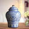 Ceramic Ginger Jar Universal Vase Porcelain Storage Jar Temple Jar