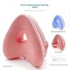 Heart Shaped Breathable Knee Pillow Orthopedic Memory Foam Leg Support Cushion for Sciatica Pregnancy Side Sleepers Use