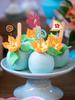 30 PCs Glittery Moana Inspired Cupcake Toppers Moana Cake Hawaiian Birthday Party Decoration for Tropical Luau Summer Party