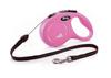 Рулетка - Flexi - New Classic S - 8 м - Розовая - Для собак до 12 кг