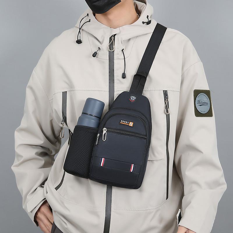 Нагрудная сумка для мужчин, деловая, для поездок на работу, большая вместительная сумка через плечо, многофункциональная спортивная сумка через плечо