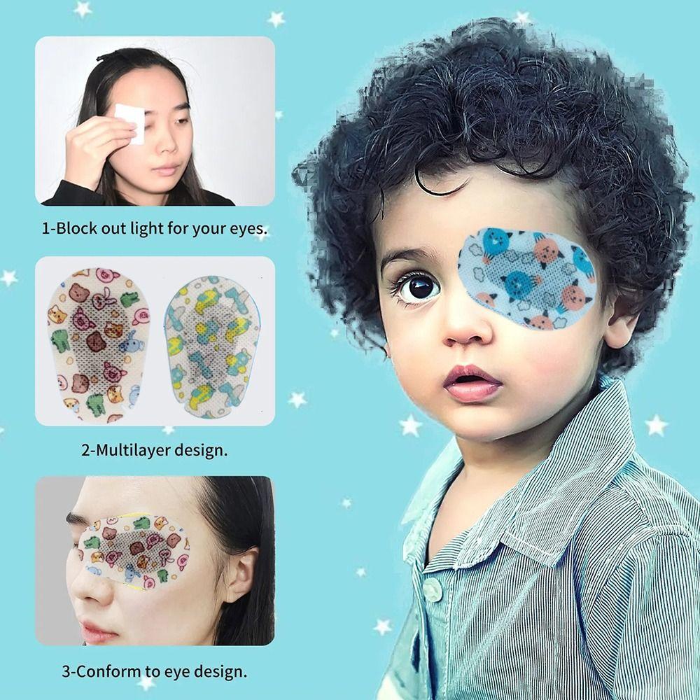 Disposable Adhesive Bandages First Aid Kit Children Amblyopia Eye Patch Children Kids Adults