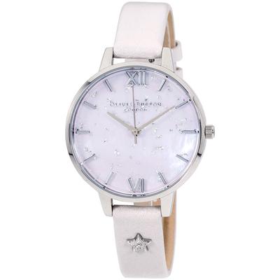 Часы Olivia Burton 34 мм, циферблат небесно-серебристый OB16GD42, женские
