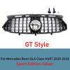 GTR Style Panamericana Grille for Mercedes GLA Class H247 2020-2025 Front Bumper Grill ABS Gloss Black AMG Line Car Accessories