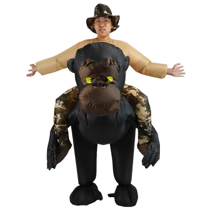 Надувной костюм Злого Клоуна на Хэллоуин и Рождество - Необычный и Забавный Костюм-Кукла