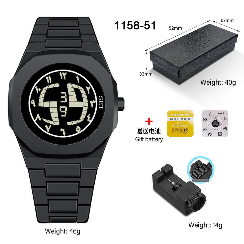 Classic Men's Watch Plastic Granular Belt Business Exquisite Waterproof Explosive Matte Oil Quartz Watch Fashion