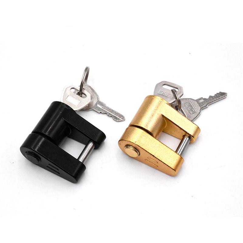 1/4" Zinc Alloy Small Trailer Lockstitch Trailer Hitch Coupler Lock For Locking Hauling Security Towing Tow Bar