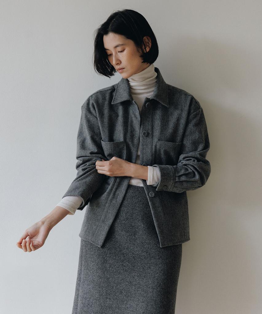Blankroom Her Margaret Wool Jacket_Gray