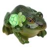 Милая забавная фигурка лягушки из смолы, скульптура лягушки с черепахой для украшения патио, сада