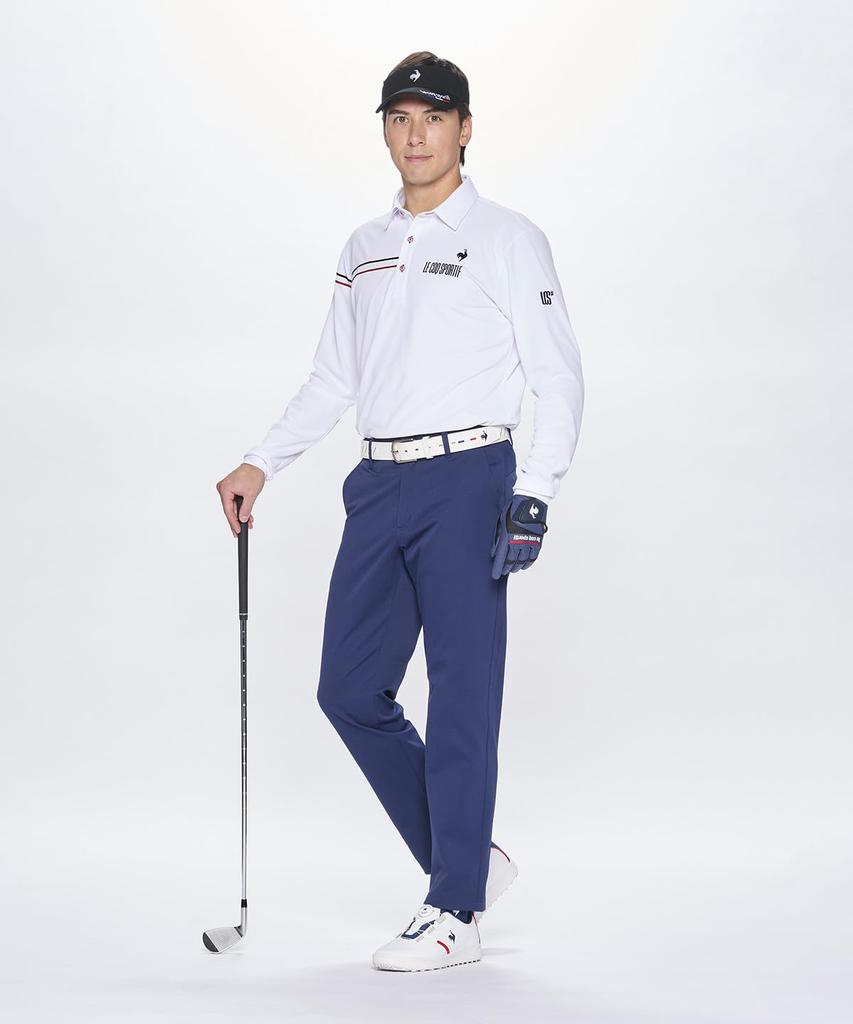 Штаны Coq Sportif Golf с защитой от пота и УФ-излучения на каждый день NV00 [Le Golf], длина 9/10, слаксы, влагоотводящие, высыхающие, эластичные, защита, использование, гольф, LG5SLP50M,