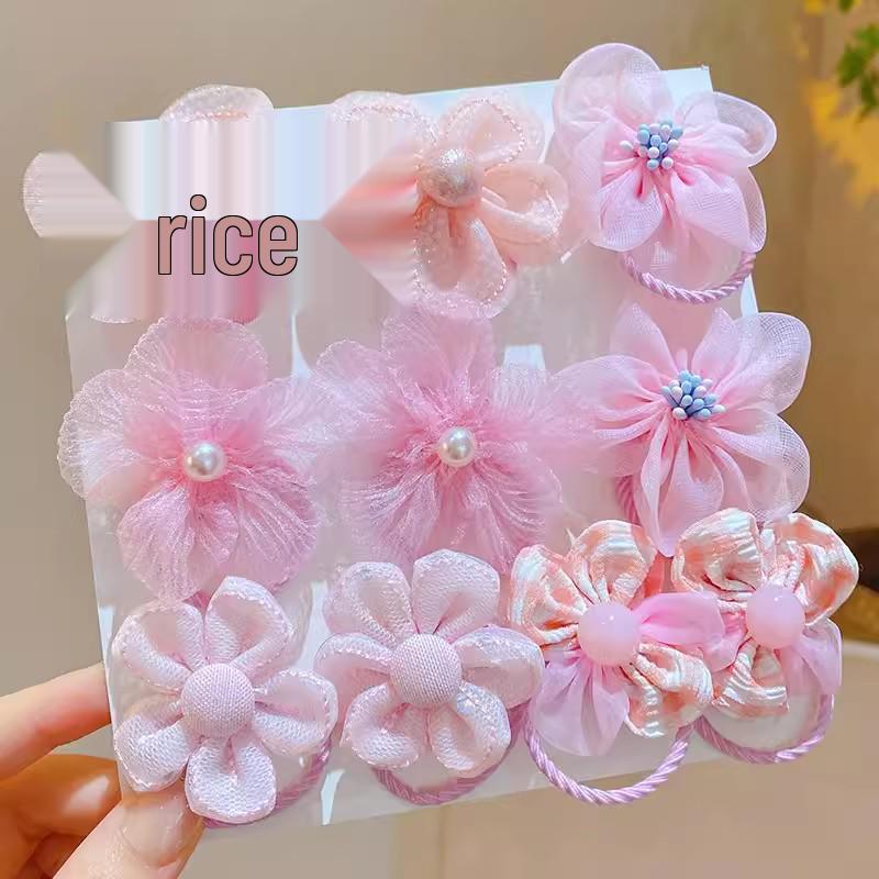 High-Value Hair-Friendly Floral Hair Ties for Girls - Cute and Child-Friendly Hair Accessories