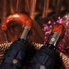 Автоматический зонт Shuangxiang с 10 ребрами и защитой от УФ-лучей, с изогнутой ручкой под текстуру дерева