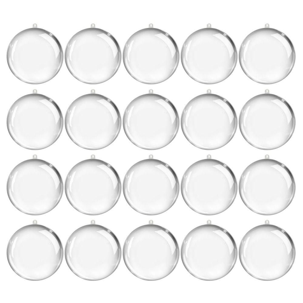 Набор прозрачных акриловых шаров для рукоделия, сделай сам, пластиковый заполняемый шар, рождественский шар-украшение, домашнее украшение