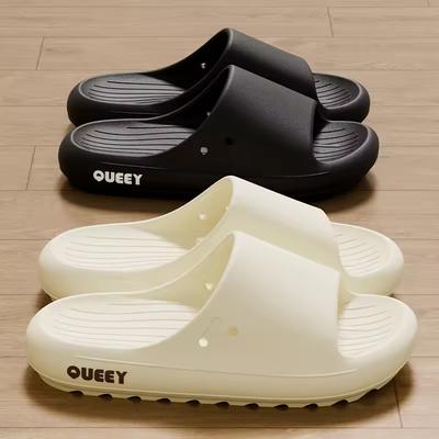 Женские тапочки, дышащие, нескользящие, мягкие, для дома и улицы, сандалии, летняя, удобная, легкая, на платформе, мужская обувь