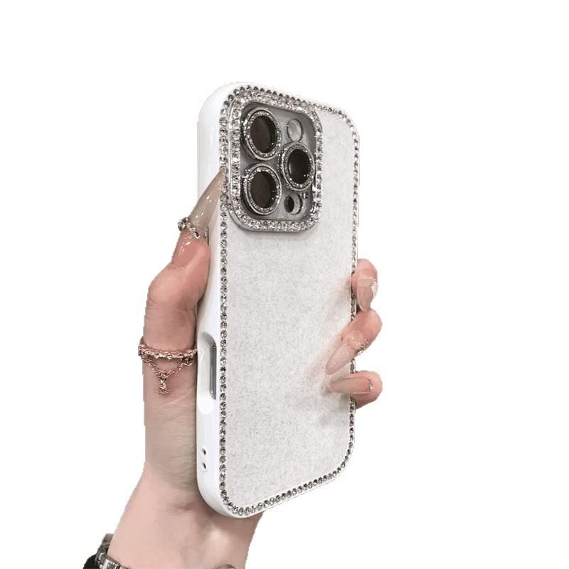 Противоударный чехол с блестящим краем для iPhone 14/15 Pro Max/16 - Роскошный высококачественный вид