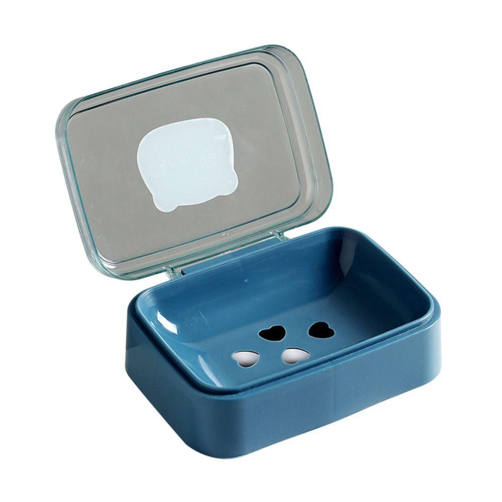 Bathroom Accessories Double Layer With Cover Shampoo Boxes Soap Holder Travel Soap Box Soap Dish