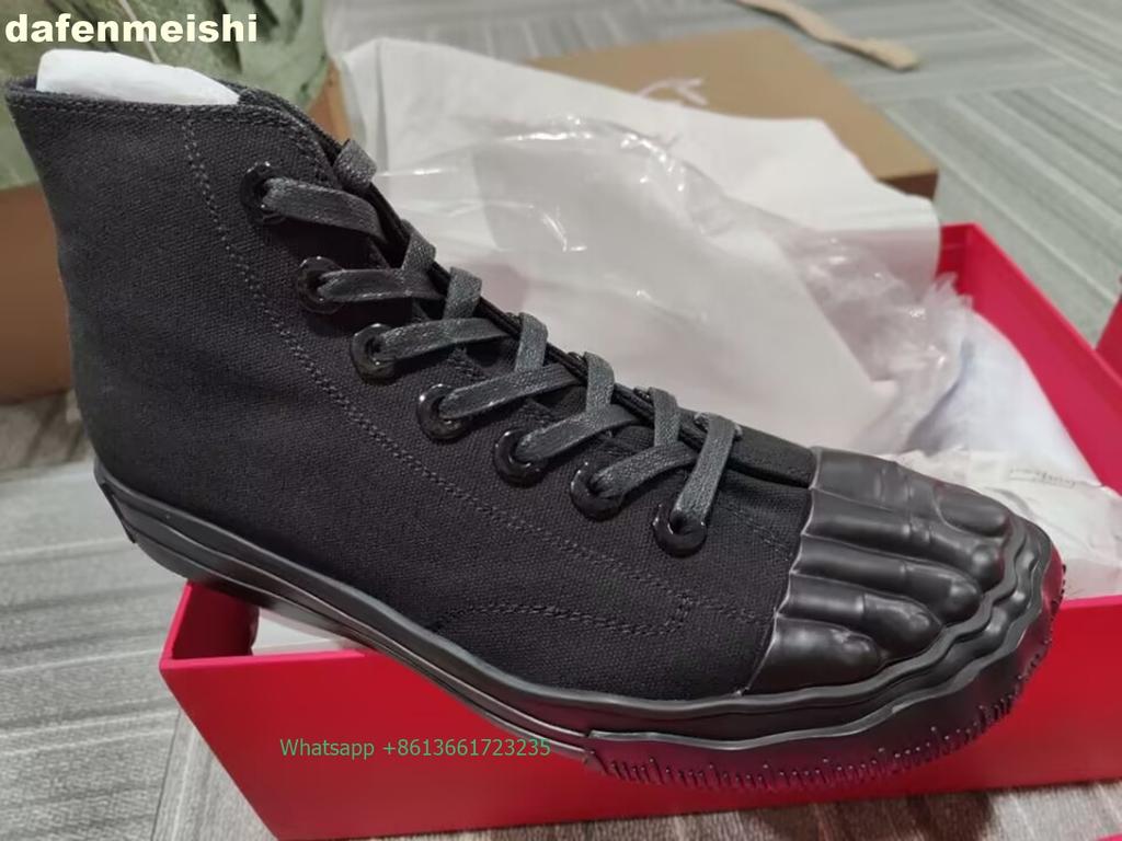 Металлические балетки с пятью пальцами, парусиновые туфли 2025, новейшая новинка, повседневный стиль, женская/мужская обувь, низкий/высокий верх, шнуровка