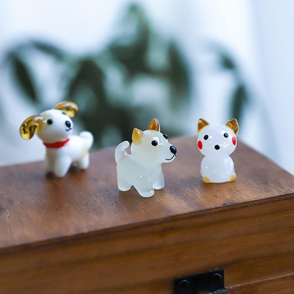 Украшения для собак из натриево-кальциевого стекла, поделки из мультяшных собак, изысканная модель собаки