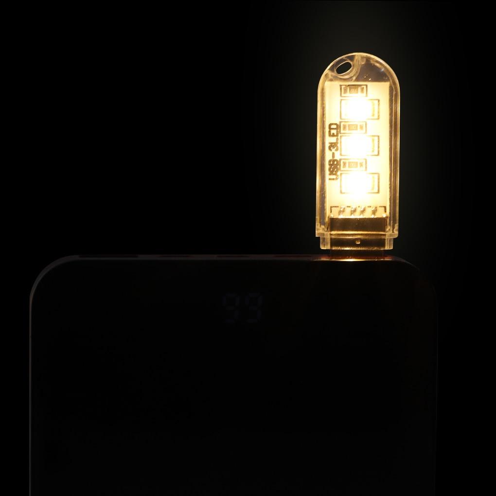 2 шт./3 шт. Мини портативный USB светодиодный светильник для книг DC5V ультра яркий светильник для чтения книг 3 светодиода 8 светодиодов для внешнего аккумулятора ПК ноутбука