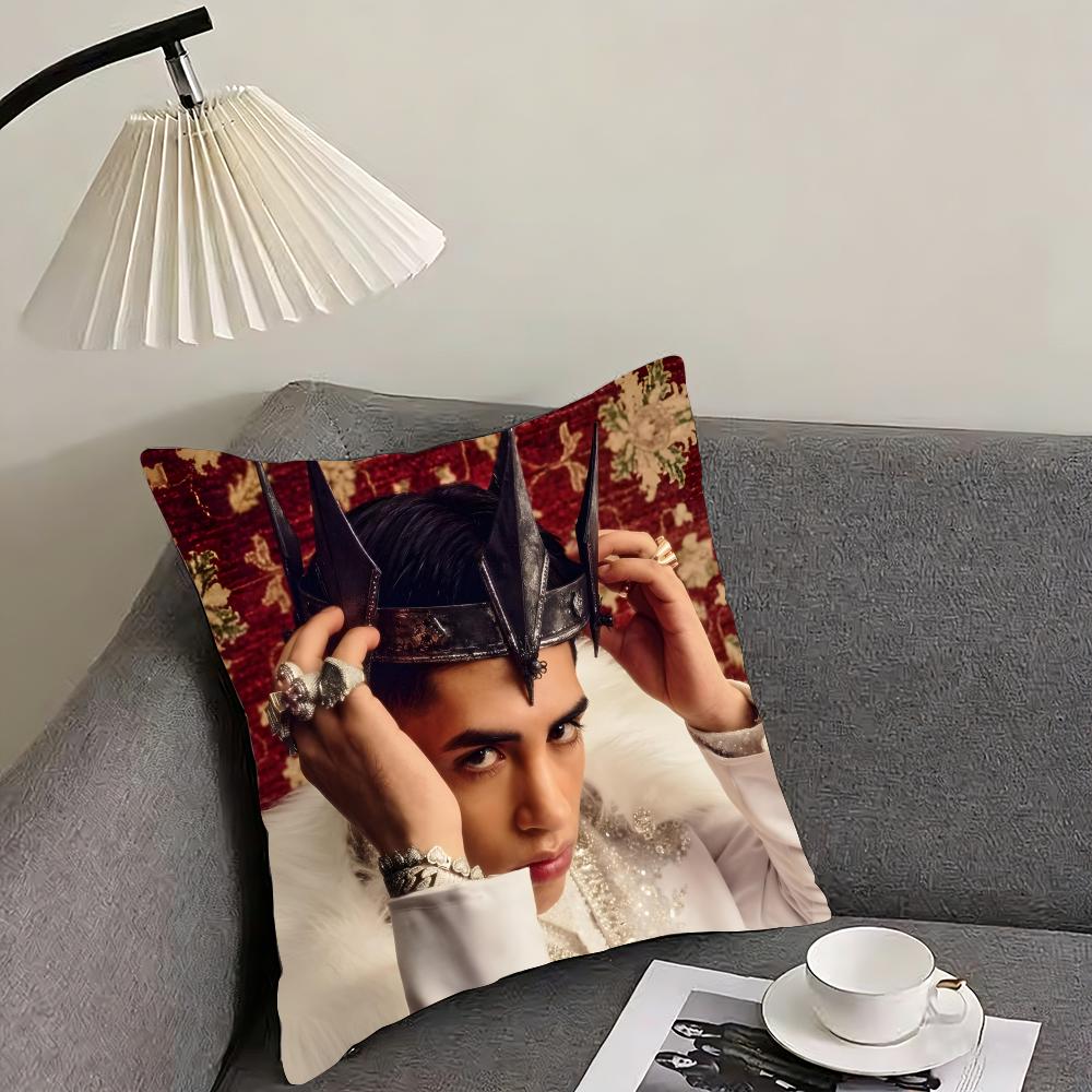 CCris MMj Singer Cushion Cover Pillowcase Ultra Soft Skin Friendly Fabric Cloud Like Comfort Concealed Zipper