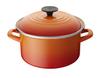 Эмалированная кастрюля Le Creuset EOS Casserole 20 см, оранжевая, газовая, совместимая с IH, японская [Авторизованный продукт]