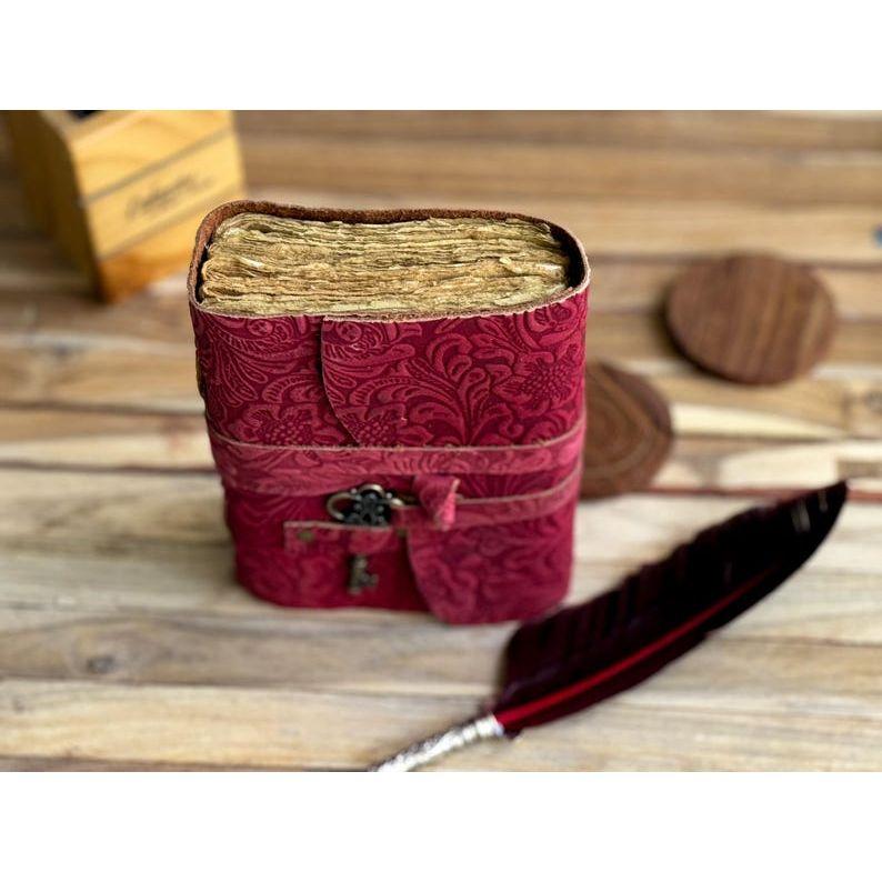 Новые кожаные дневники Кожаные блокноты для женщин - Красивый дневник Для зарисовок Книга для путешествий Пустая книга для заклинаний