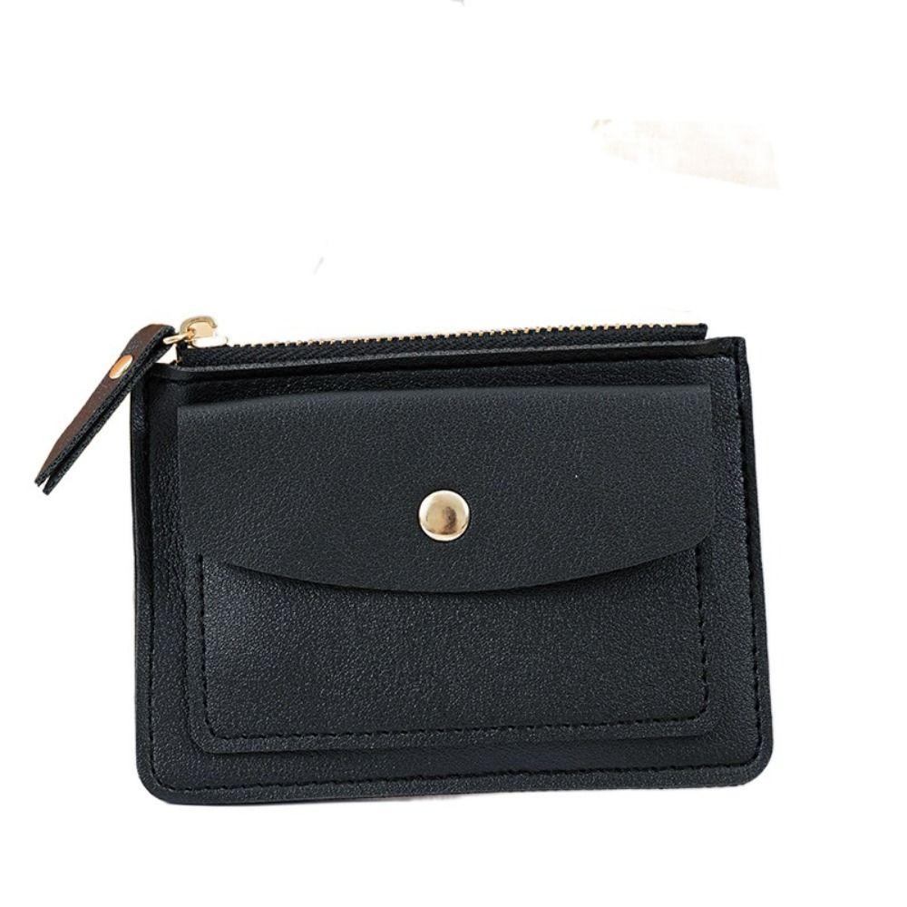 Многофункциональный кожаный кошелек для монет квадратный короткий держатель для кредитных карт кошелек на молнии короткий кошелек для путешествий