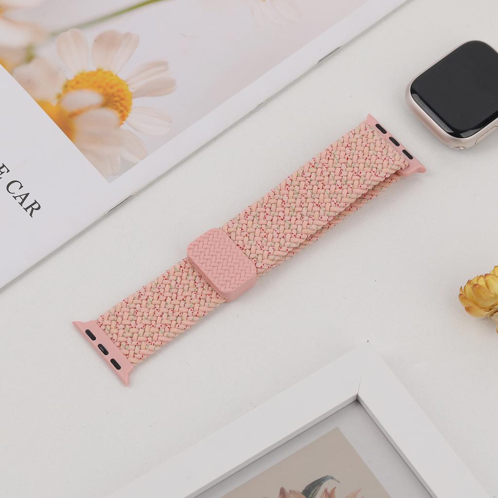Ремешки Для Apple Watch Браслет 40мм 44мм 45мм 41мм 42 46мм 49мм Магнитный Плетеный Браслет ремешок iWatch Серия 10 se 7 8 9 Ultra 2