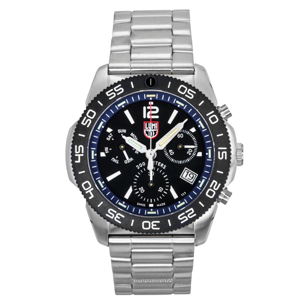 Luminox Pacific Diver Chronograph Stainless Steel Black Dial Quartz XS.3143.M 200M Men's Watch